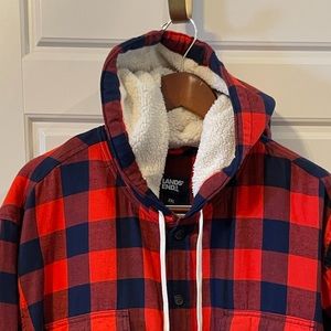 Lands’ End Shirt Jacket 3XL Sherpa/Lined.